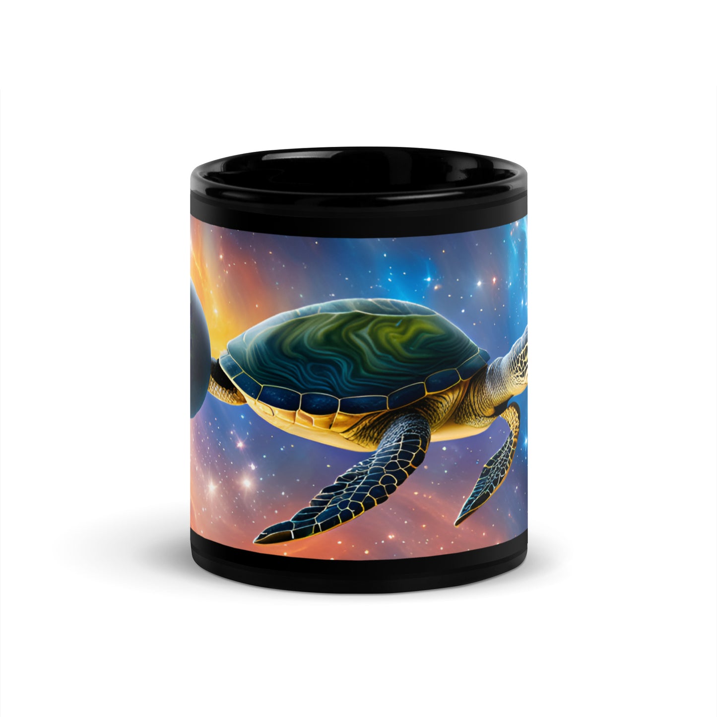 Turtle Black Glossy Mug