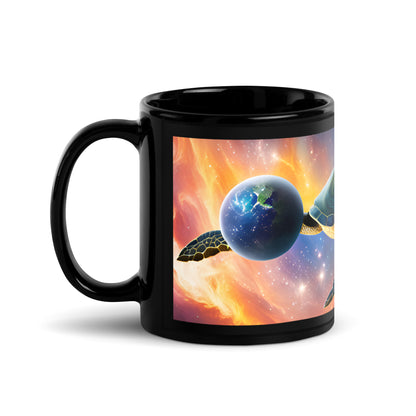 Turtle Black Glossy Mug