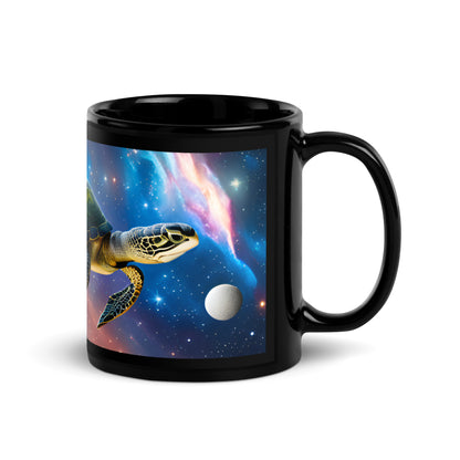 Turtle Black Glossy Mug