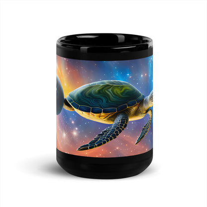 Turtle Black Glossy Mug