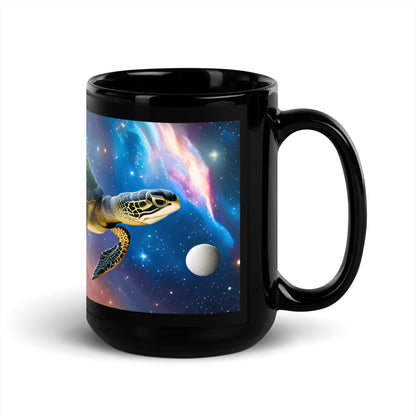 Turtle Black Glossy Mug