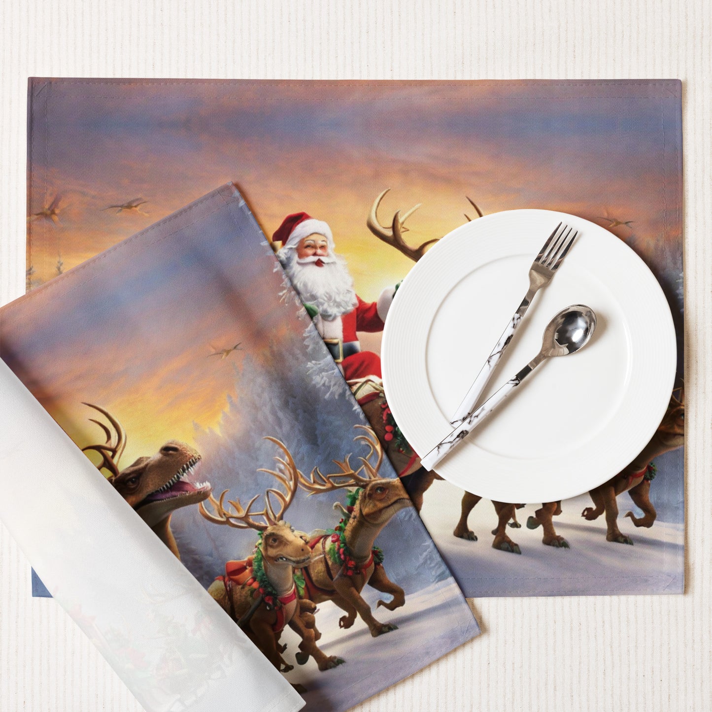 Santa Placemat Set